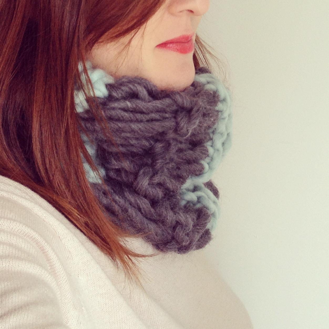 snood grosses mailles