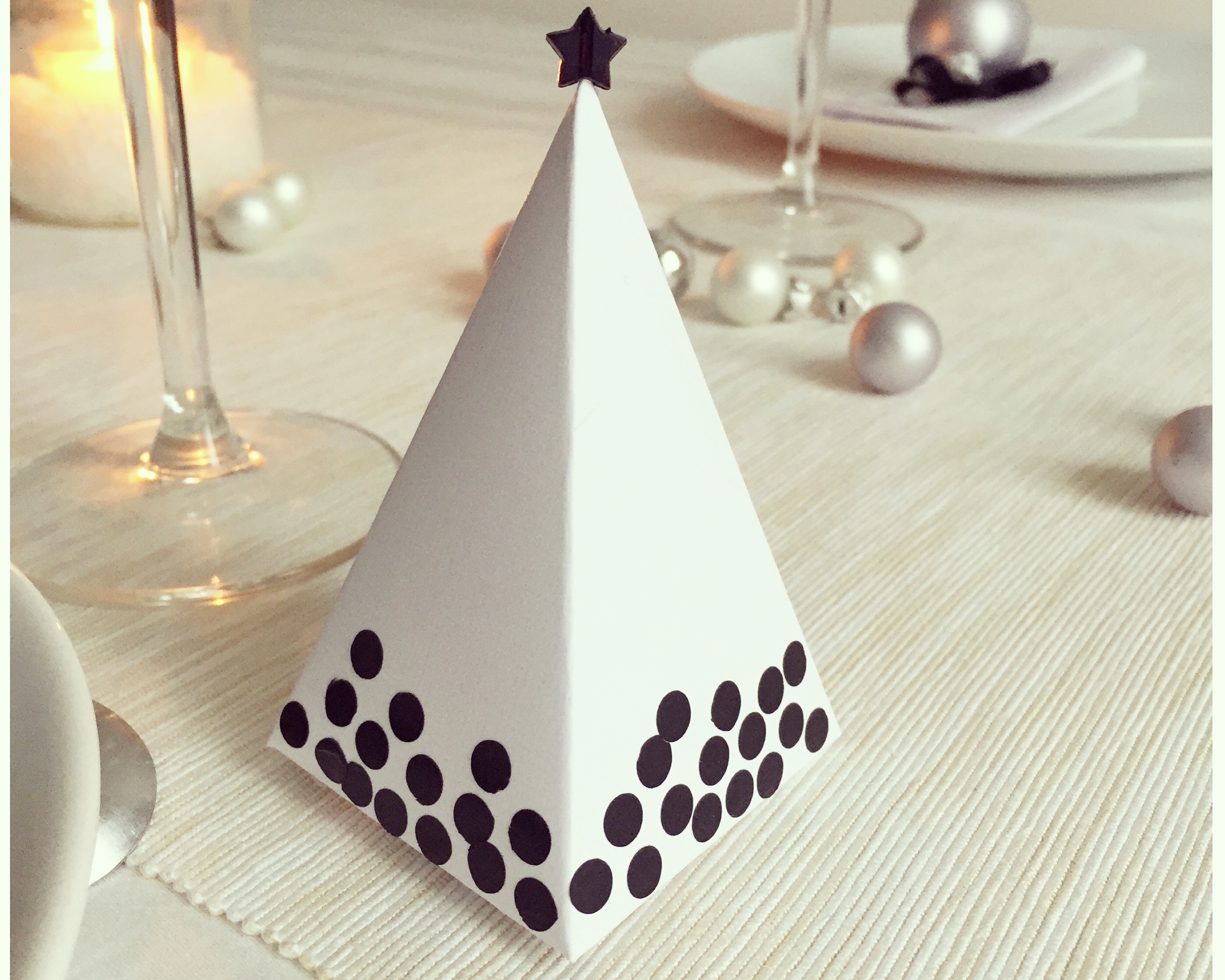 Mes petites décorations de table de Noël #4: la boîte à chocolats/surprises