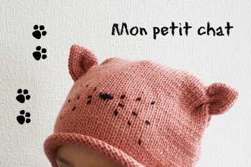 Bonnet "Mon Petit Chat" [TUTO]